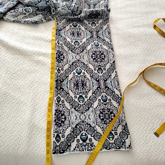 Free People Sun In The West knitted wide leg trousers in cream Blue Sz S - Picture 11 of 11